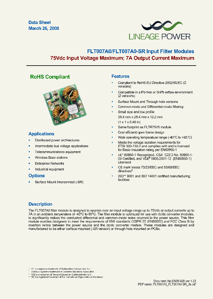 FLT007A0-SR_4594842.PDF Datasheet