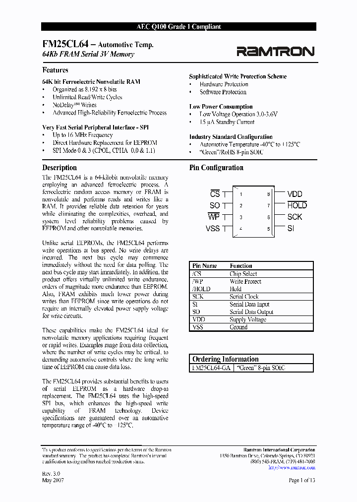 FM25CL64-GA_4195676.PDF Datasheet