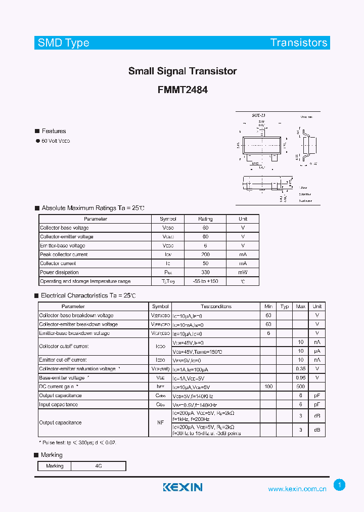 FMMT2484_4287175.PDF Datasheet