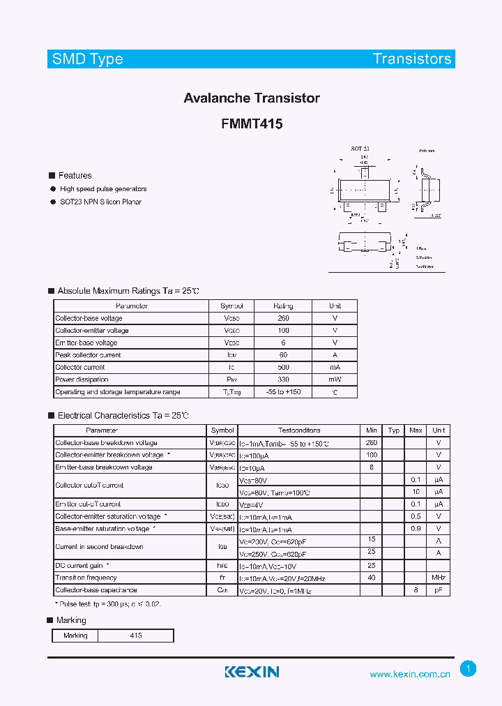 FMMT415_4414216.PDF Datasheet