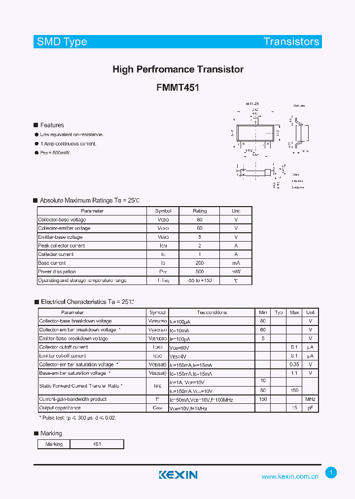 FMMT451_4357276.PDF Datasheet
