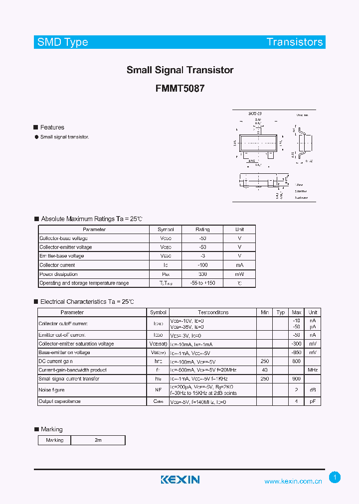 FMMT5087_4314914.PDF Datasheet