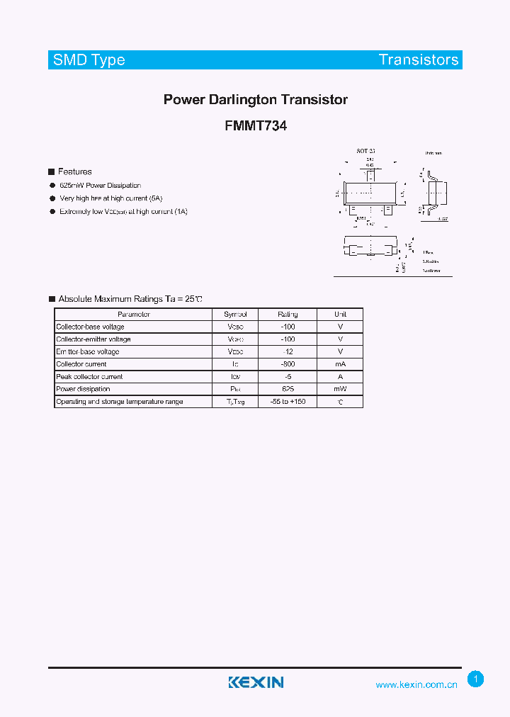 FMMT734_4415972.PDF Datasheet