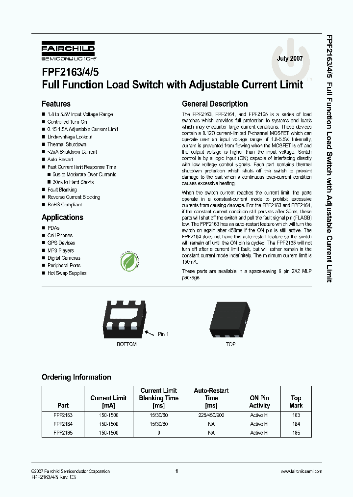 FPF2163_4187955.PDF Datasheet