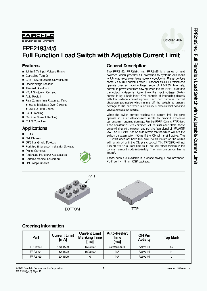 FPF2193_4343523.PDF Datasheet