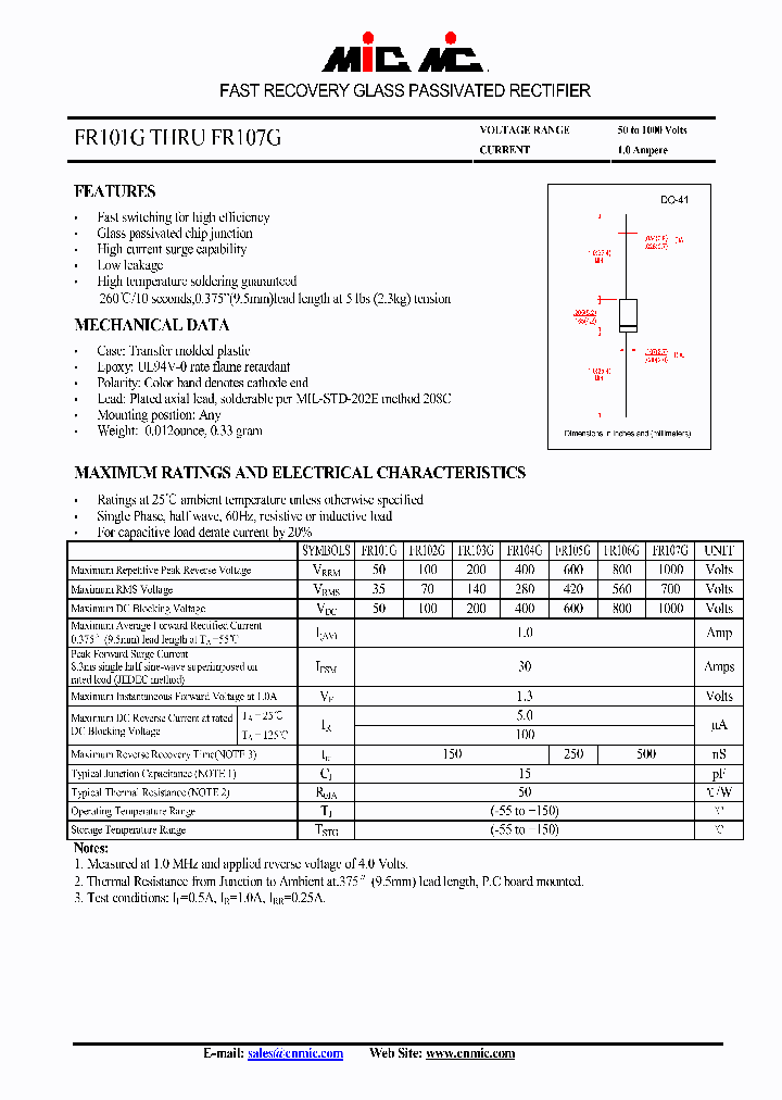 FR107G_4762800.PDF Datasheet