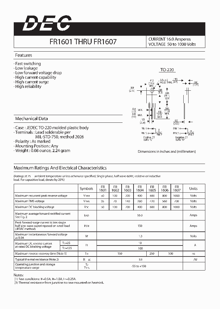 FR1604_4903245.PDF Datasheet
