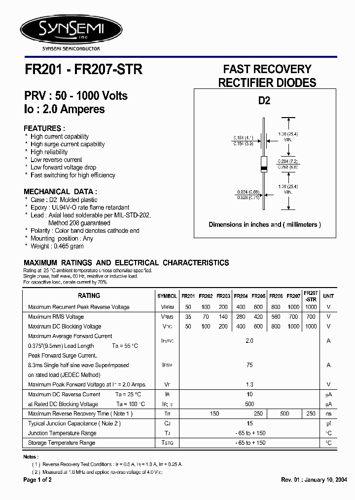 FR205_4783712.PDF Datasheet