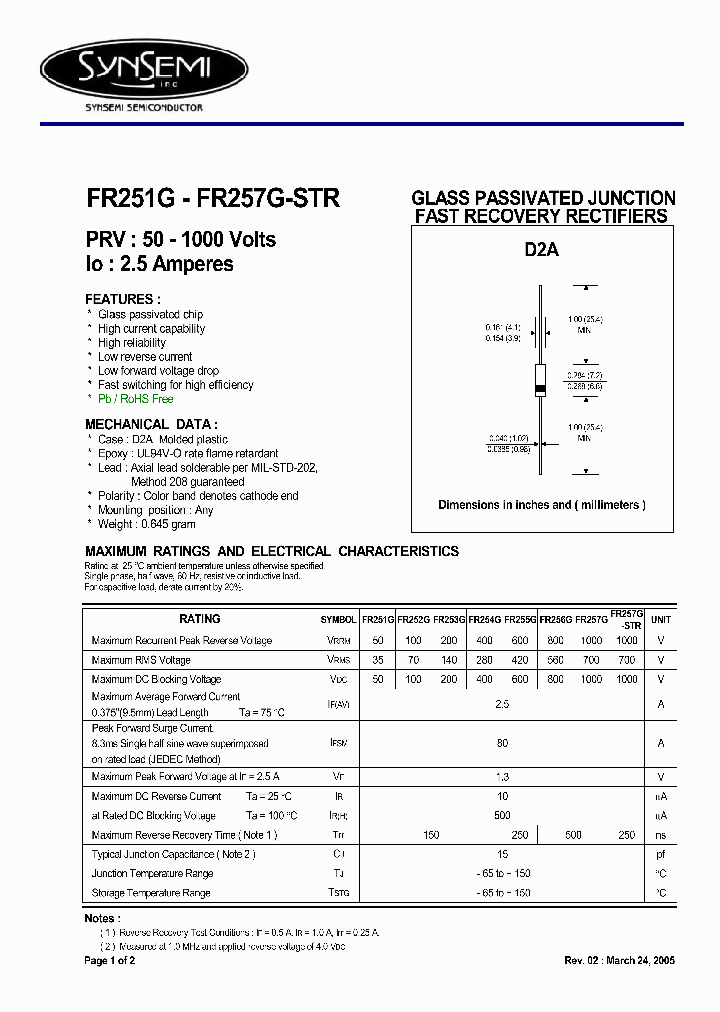 FR254G_4437829.PDF Datasheet