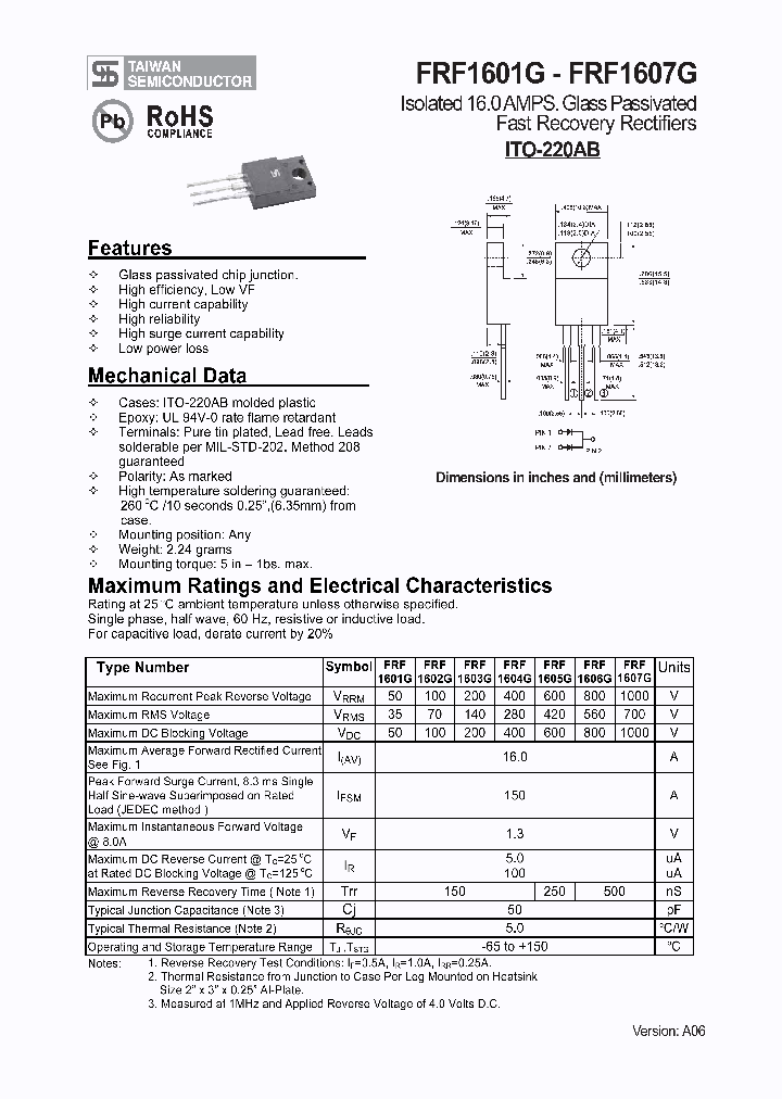 FRF1601G1_4194572.PDF Datasheet
