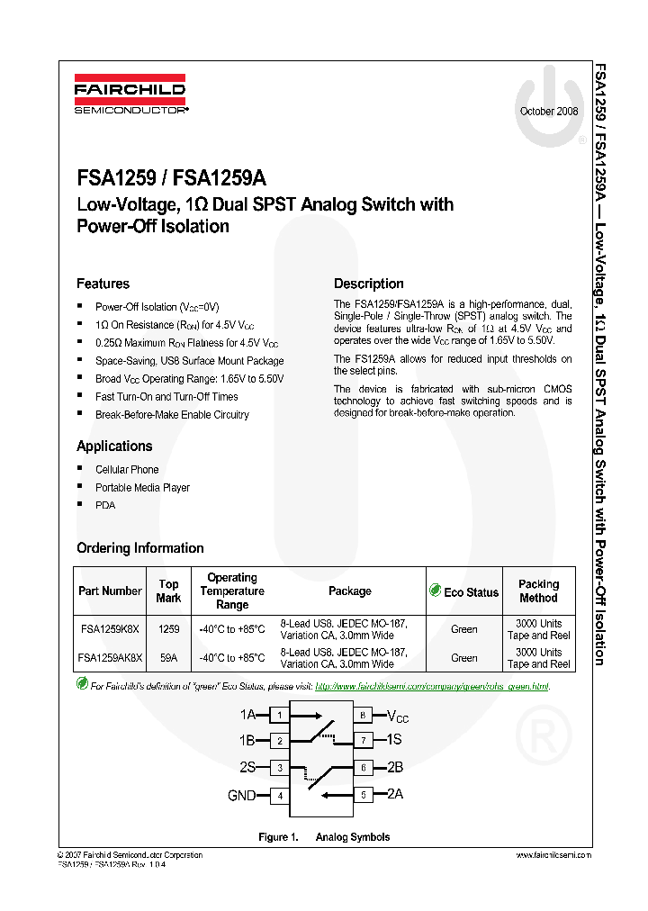 FSA1259AK8X_4240682.PDF Datasheet