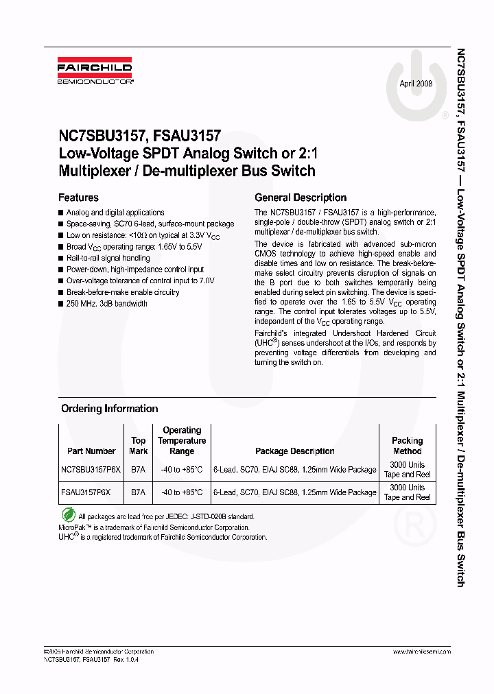 FSAU3157_4244337.PDF Datasheet