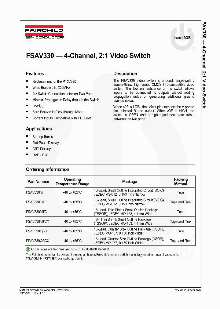FSAV330QSCX_4238846.PDF Datasheet