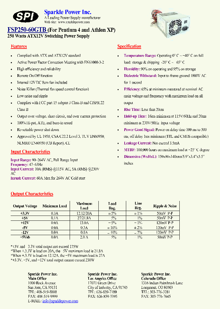 FSP250-60GTB_4399267.PDF Datasheet