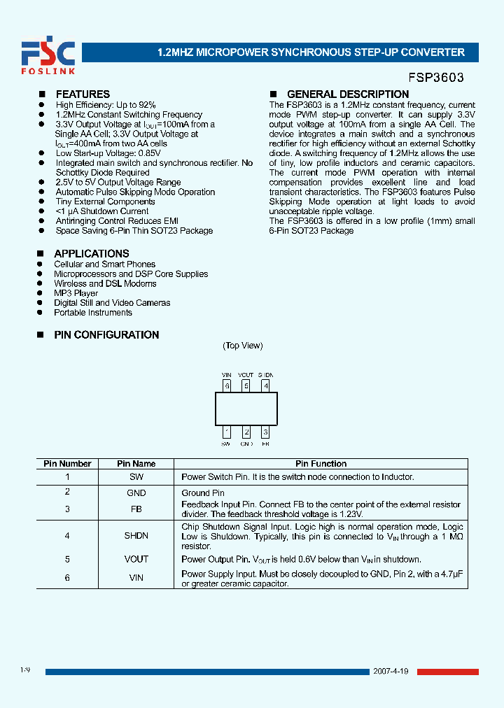 FSP3603_4304891.PDF Datasheet