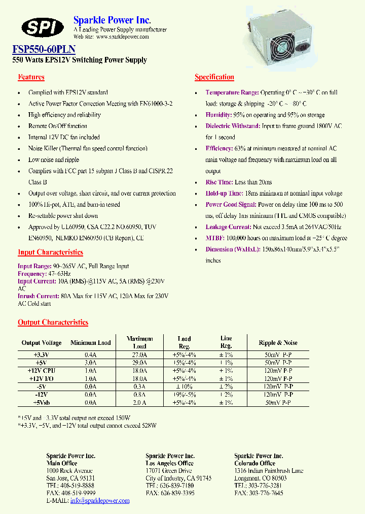 FSP550-60PLN_4362259.PDF Datasheet