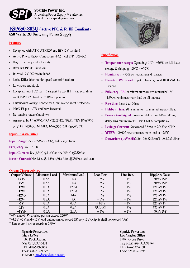 FSP650-802U_4355519.PDF Datasheet