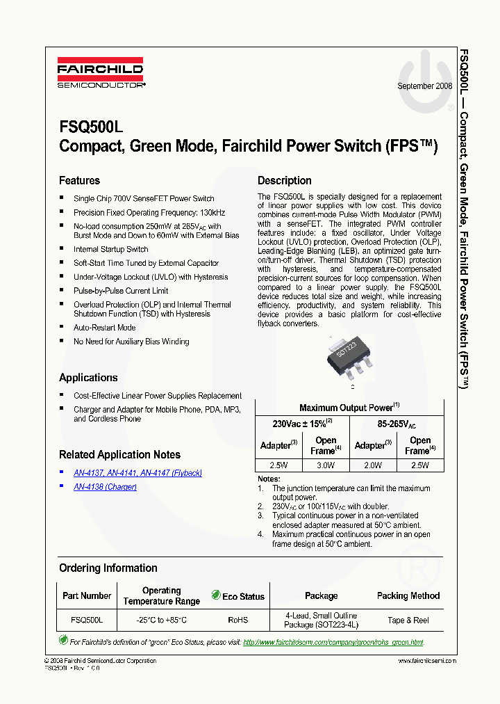 FSQ500L_4280596.PDF Datasheet