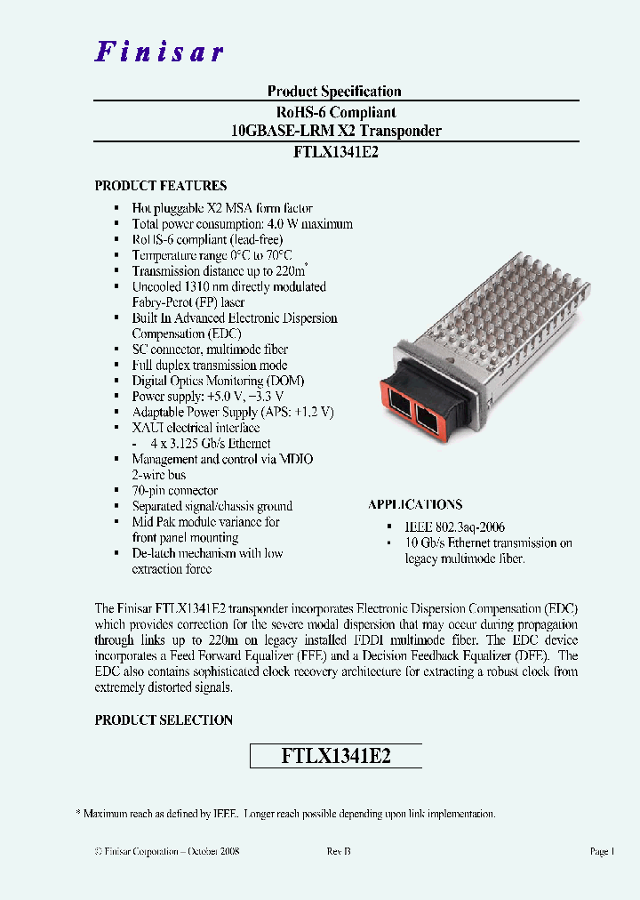 FTLX1341E2_4772665.PDF Datasheet