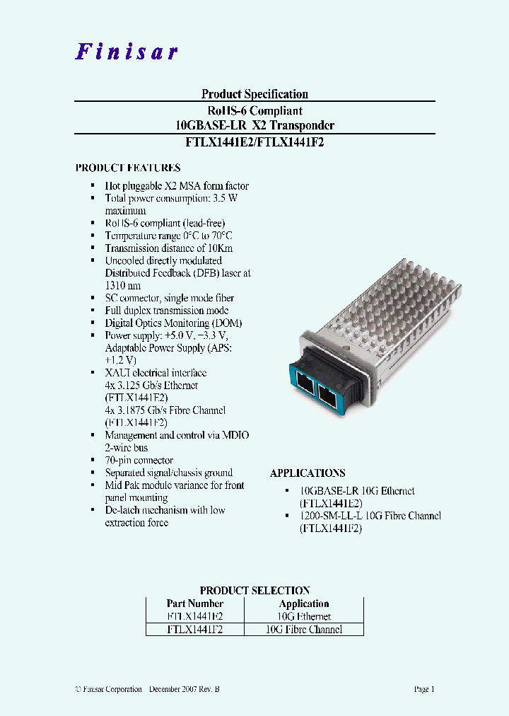 FTLX1441E2_4772666.PDF Datasheet