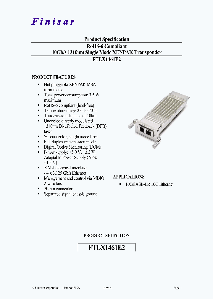 FTLX1461E2_4772668.PDF Datasheet