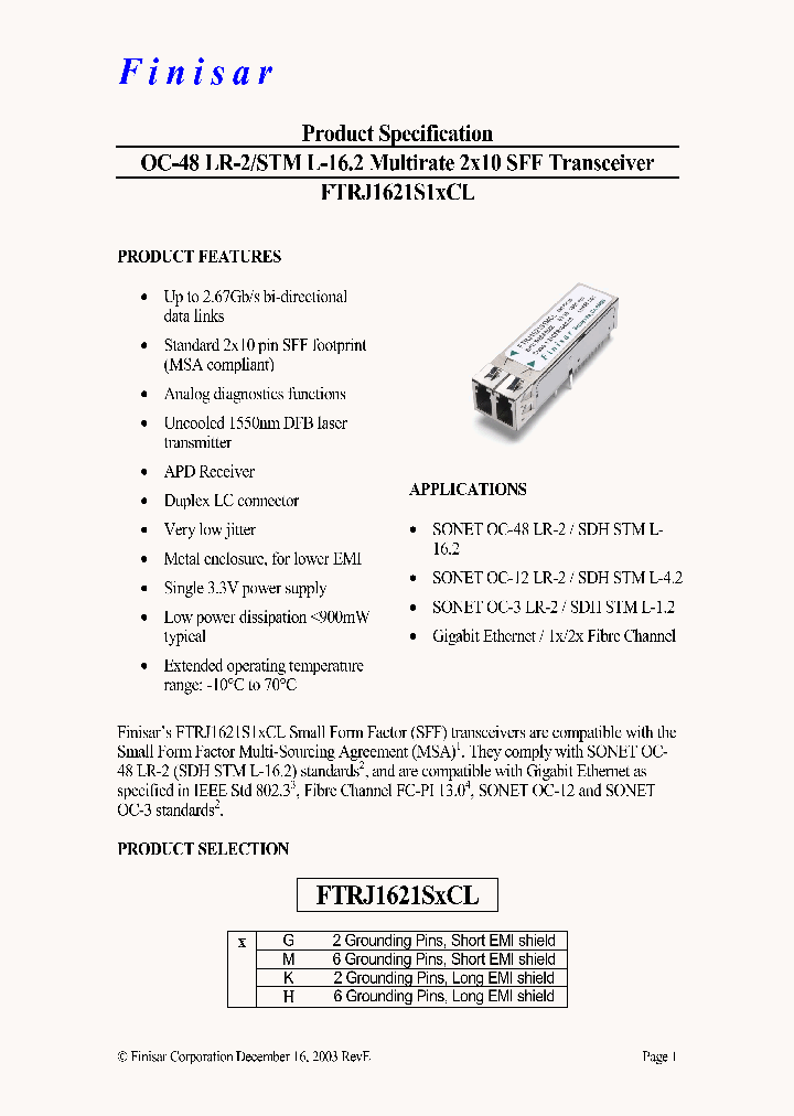 FTRJ1621SKCL_4572950.PDF Datasheet