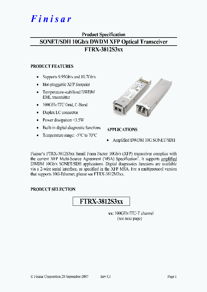 FTRX-3812S356_4630869.PDF Datasheet