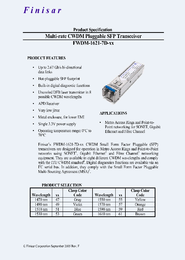 FWDM-1621-7D-47_4632560.PDF Datasheet