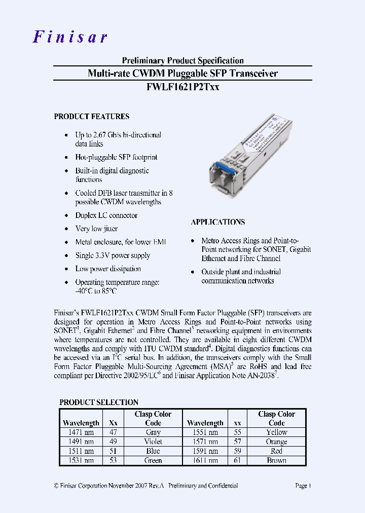 FWLF1621P2T61_4705220.PDF Datasheet