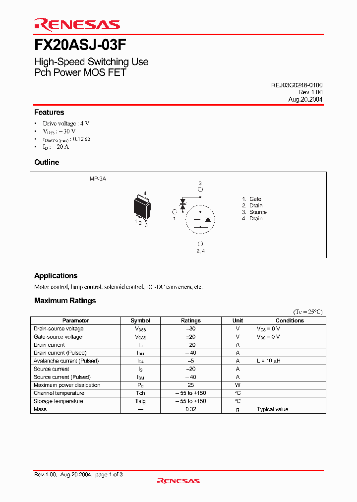 FX20ASJ-03F_4671588.PDF Datasheet