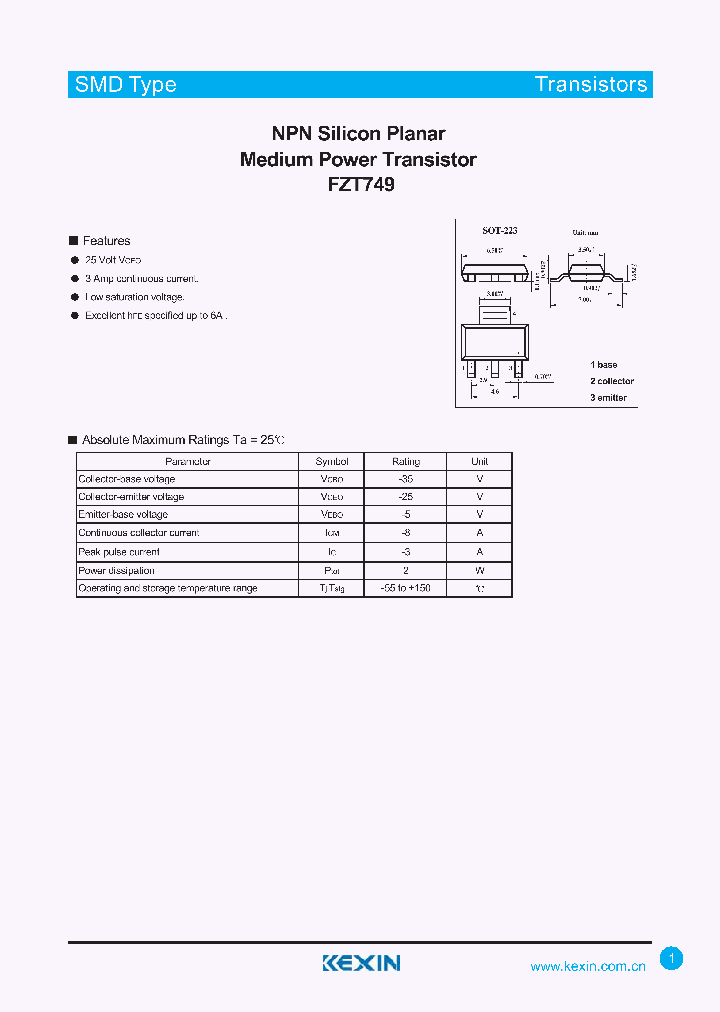 FZT749_4370958.PDF Datasheet