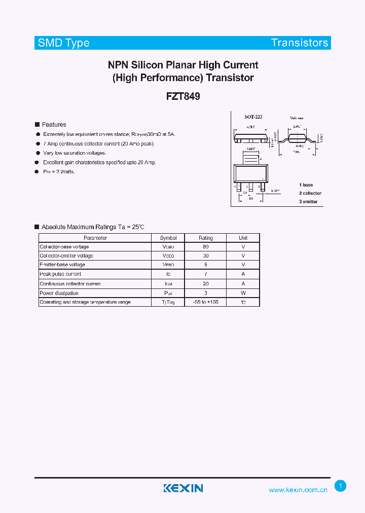 FZT849_4334974.PDF Datasheet