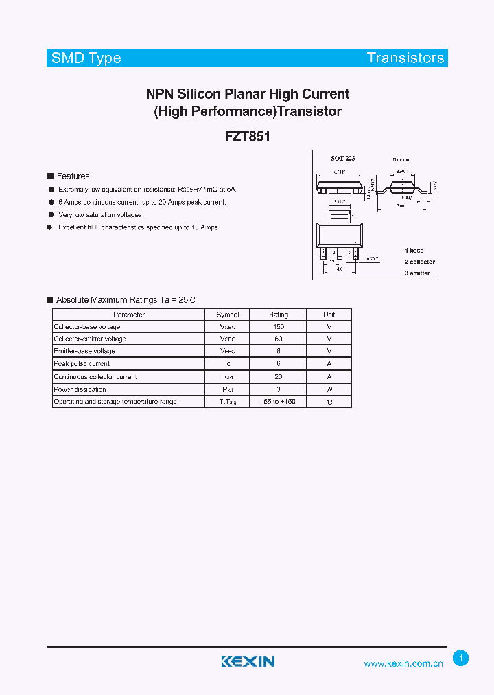 FZT851_4298543.PDF Datasheet