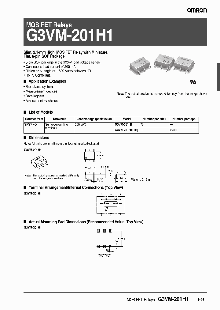 G3VM-201H1_4531347.PDF Datasheet