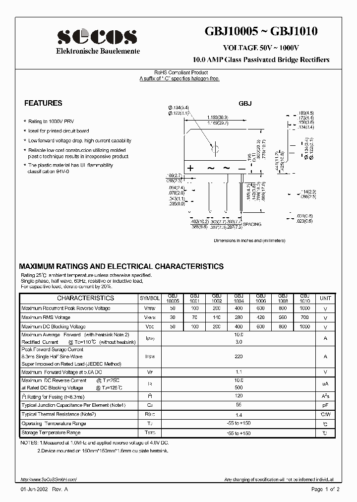 GBJ10005_4446776.PDF Datasheet
