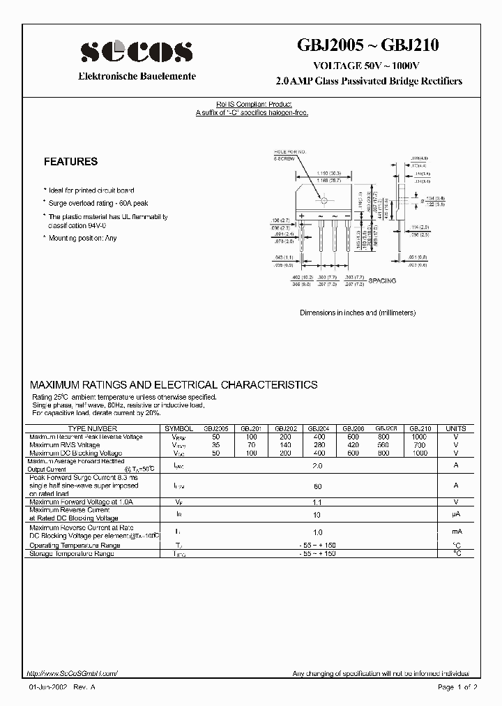 GBJ210_4424746.PDF Datasheet