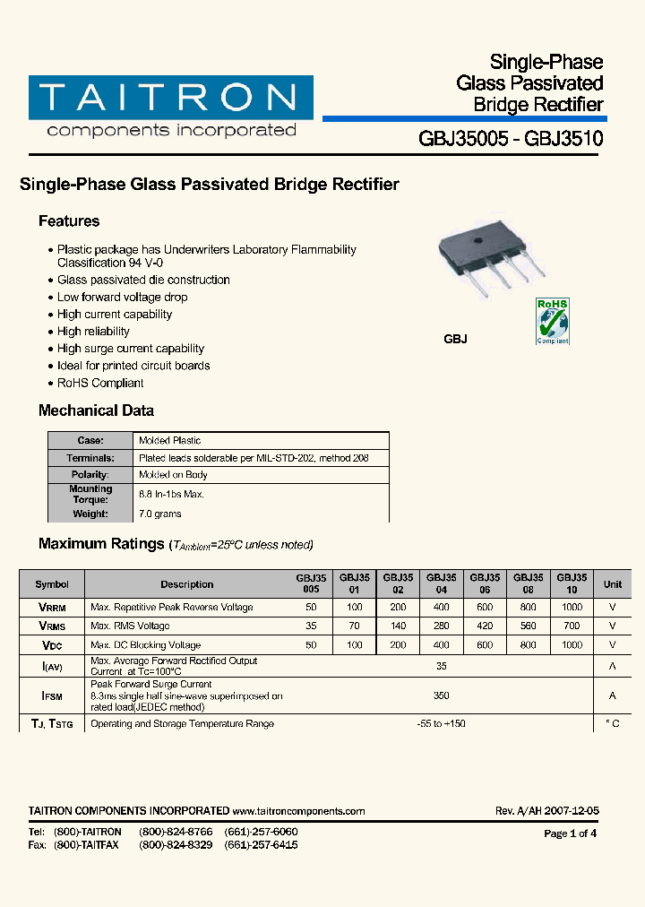 GBJ35005_4421864.PDF Datasheet