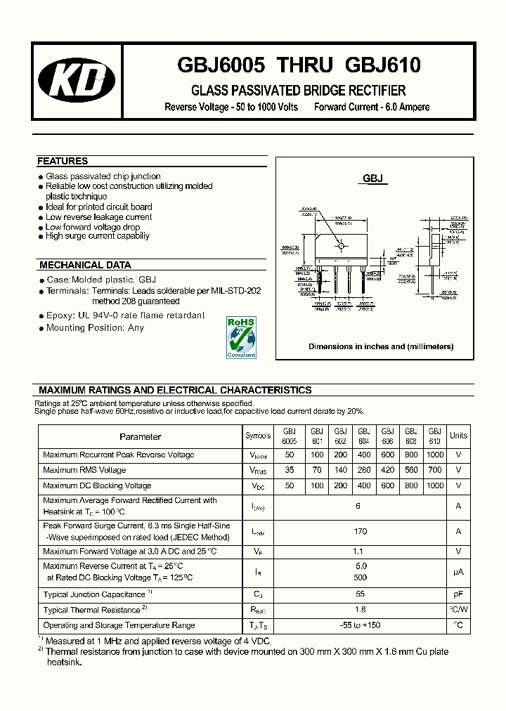 GBJ6005_4647429.PDF Datasheet