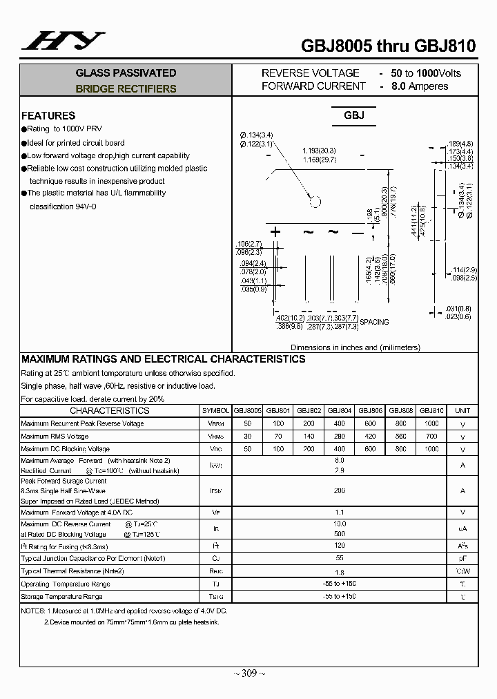GBJ8005_4611264.PDF Datasheet