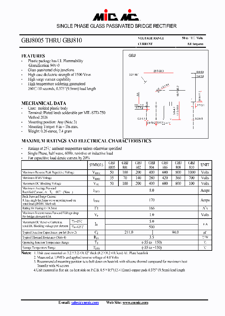 GBJ8005_4611266.PDF Datasheet