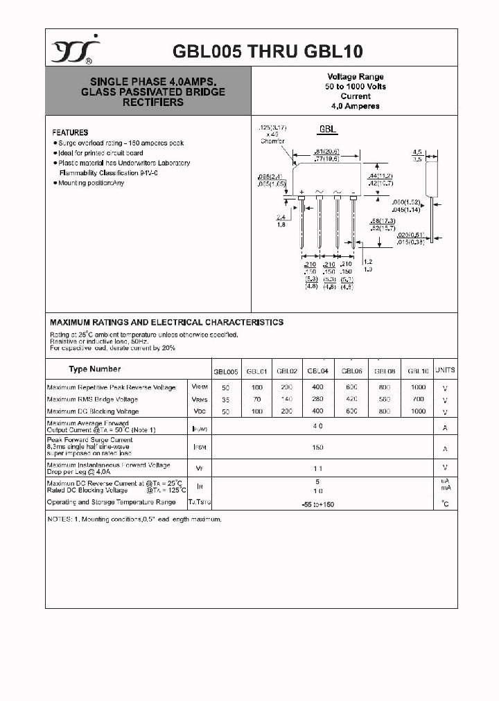 GBL10_4557780.PDF Datasheet