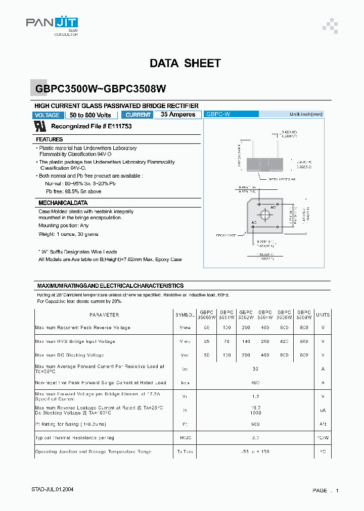 GBPC3504W_4342809.PDF Datasheet