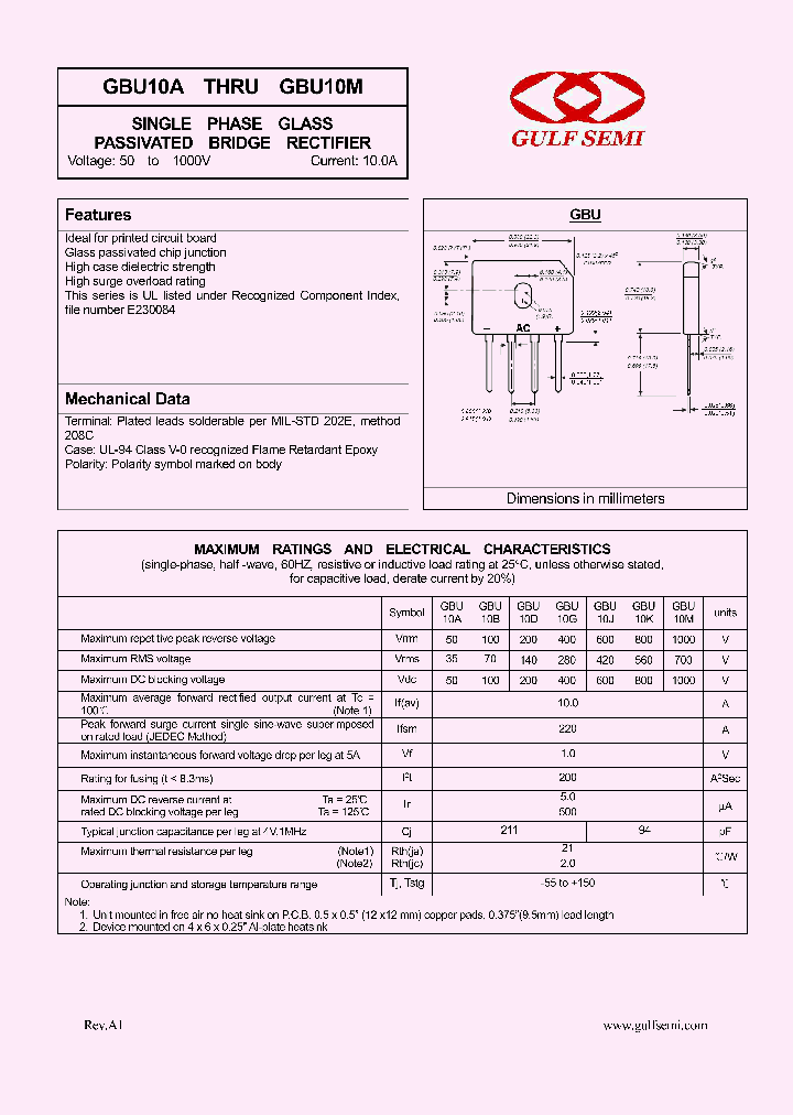 GBU10J_4619075.PDF Datasheet