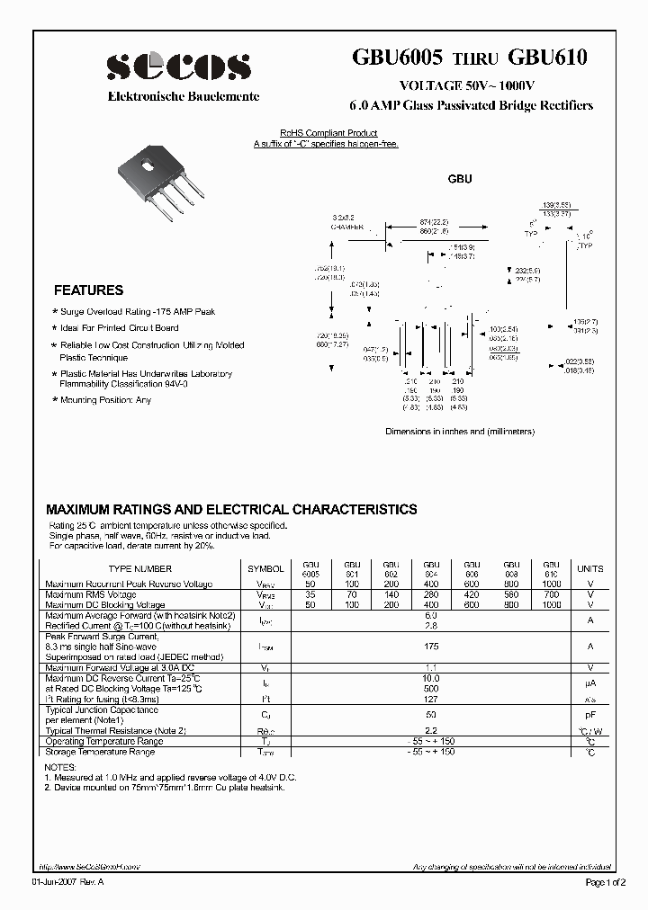 GBU6005_4447868.PDF Datasheet
