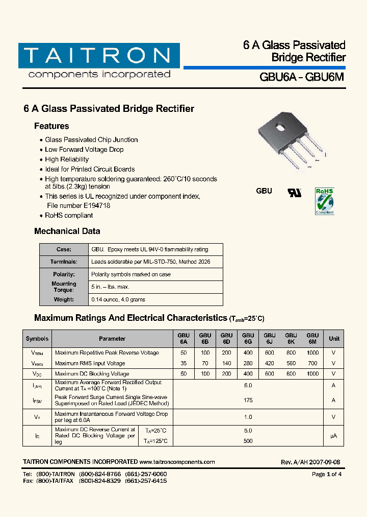 GBU6B_4341422.PDF Datasheet