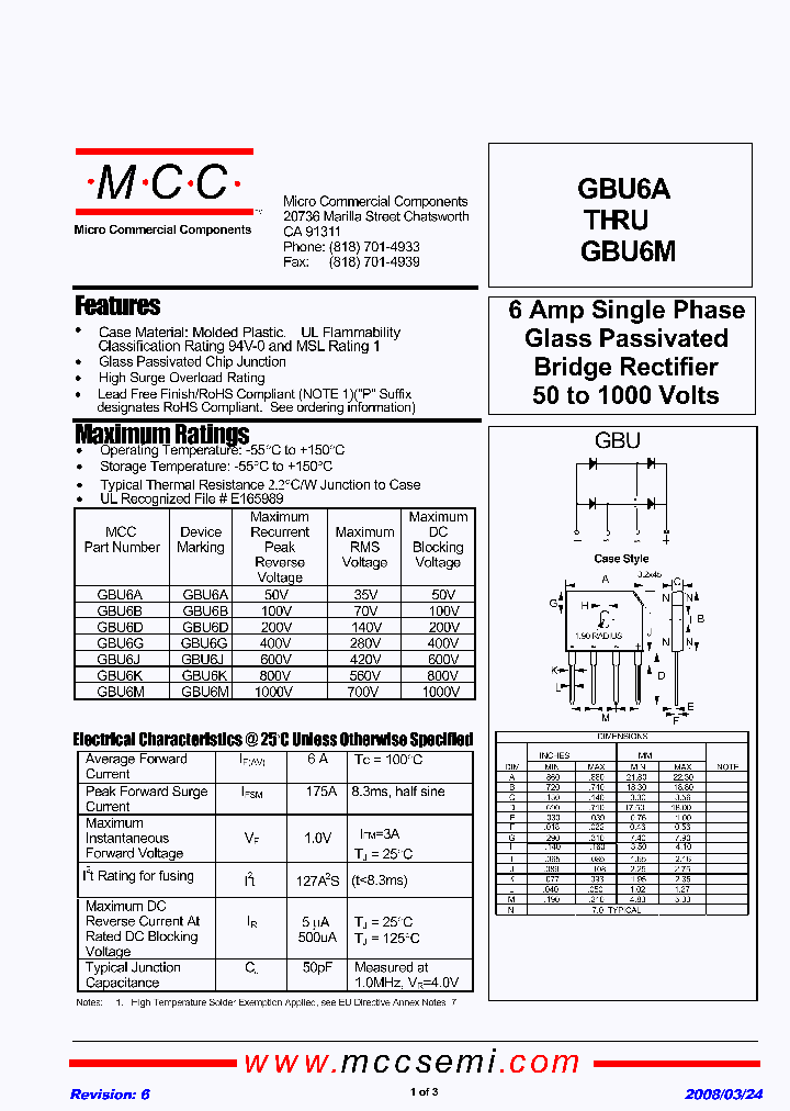 GBU6J_4706491.PDF Datasheet