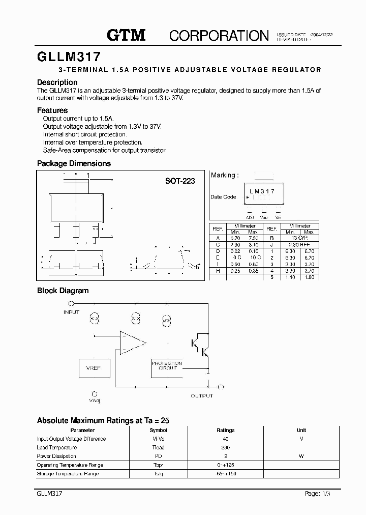 GLLM317_4895490.PDF Datasheet