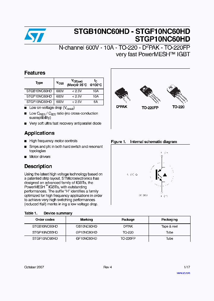 GP10NC60HD_4250269.PDF Datasheet