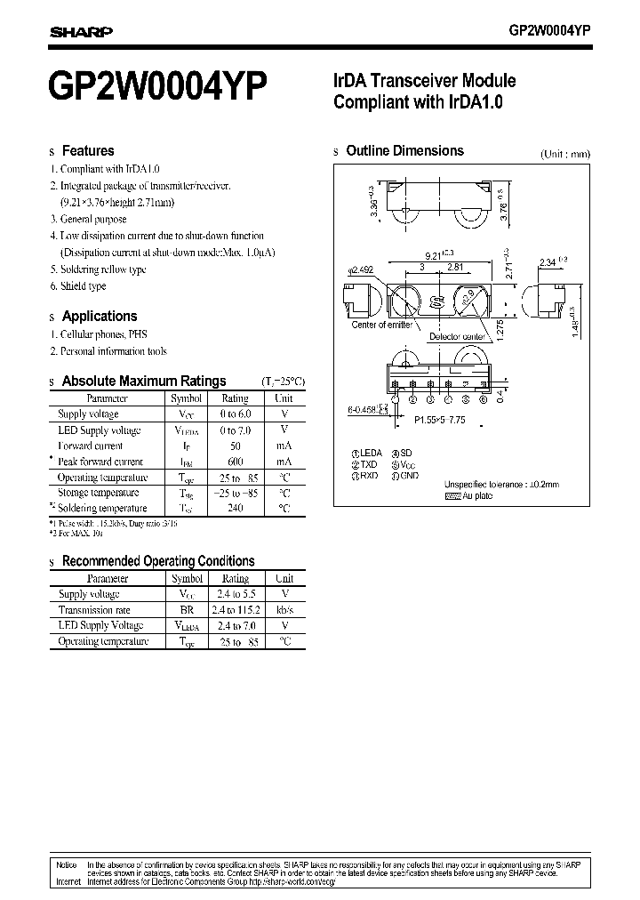 GP2W0004YP_4233543.PDF Datasheet