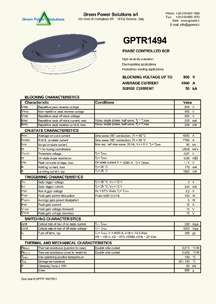 GPTR1494_4320777.PDF Datasheet